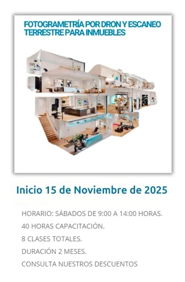 Fotogrametría por dron y escaneo terrestre para inmuebles